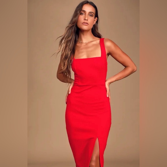 Lulus Baby, You're The One Sleeveless Bodycon Midi Dress - Picture 3 of 11